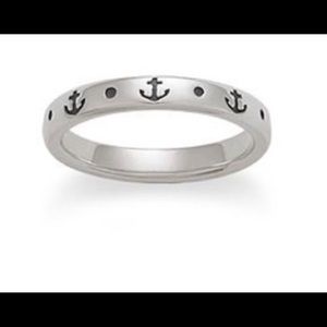 James Avery Stackable Anchor Ring - Size 8.5